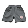 thumbnail image 1 of Odeerbi 2-12 Years Kids Boys Girls Summer Sports Bermuda Shorts Cat Embroidered Workout Athletic Cotton Shorts Elastic Waistband Cute Breathable Mid Length Pants, 1 of 4