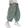 thumbnail image 1 of Odeerbi 2-13 Years Kids Boys Ripped Jeans Cute Baggy Denim Pants Casual Comfortable Outerwear Cowboy Pants with Pockets, 1 of 5