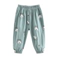 thumbnail image 1 of Odeerbi 2-7 Years Kids Boys Girls Cotton Sweatpants Cute Print Workout Athletic Sports Jogger Pants Summer Breathable Loose Casual Joggers, 1 of 4