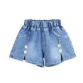 thumbnail image 1 of Odeerbi 2-7 Years Toddler Girls Summer Denim Shorts Daisy Jean Shorts Casual Outerwear Cowboy Short Pants, 1 of 4