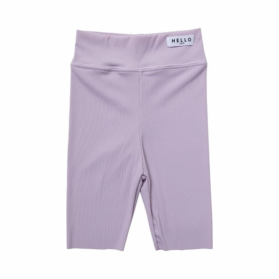 Odeerbi 2-7Y Toddler Girls Bike Shorts High Stretch Dance Yoga Shorts Solid Color Cartwheel Shorts Summer Safety Under Dress Shorts Kids Skinny Sports Shorts Bottom Pants Purple