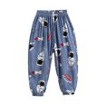 thumbnail image 1 of Odeerbi 2-8 Years Kids Boys Girls Cotton Sweatpants Cute Print Workout Athletic Sports Jogger Pants Summer Breathable Loose Casual Joggers, 1 of 3