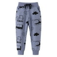 thumbnail image 1 of Odeerbi 2-8 Years Toddler Boys Cotton Sweatpants Excavator Truck Print Workout Athletic Sports Jogger Pants Spring Embroidered Joggers, 1 of 6