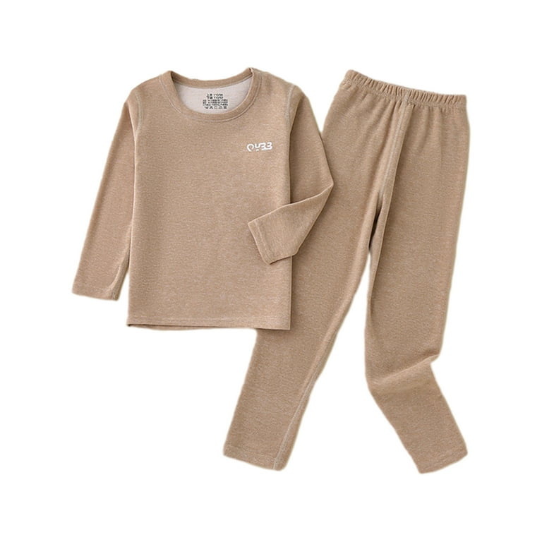 Odeerbi 2-8Y Toddler Boys Girls Pieces Long Johns Outfits Pajama