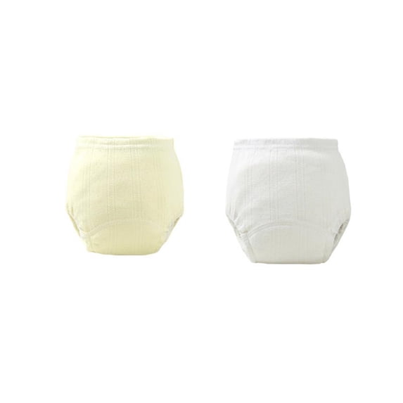 Odeerbi 2 Pack Infant Toddler Boys Girls Potty Training Underwear 6-24 Months, Cotton Reusable Baby Training Pants