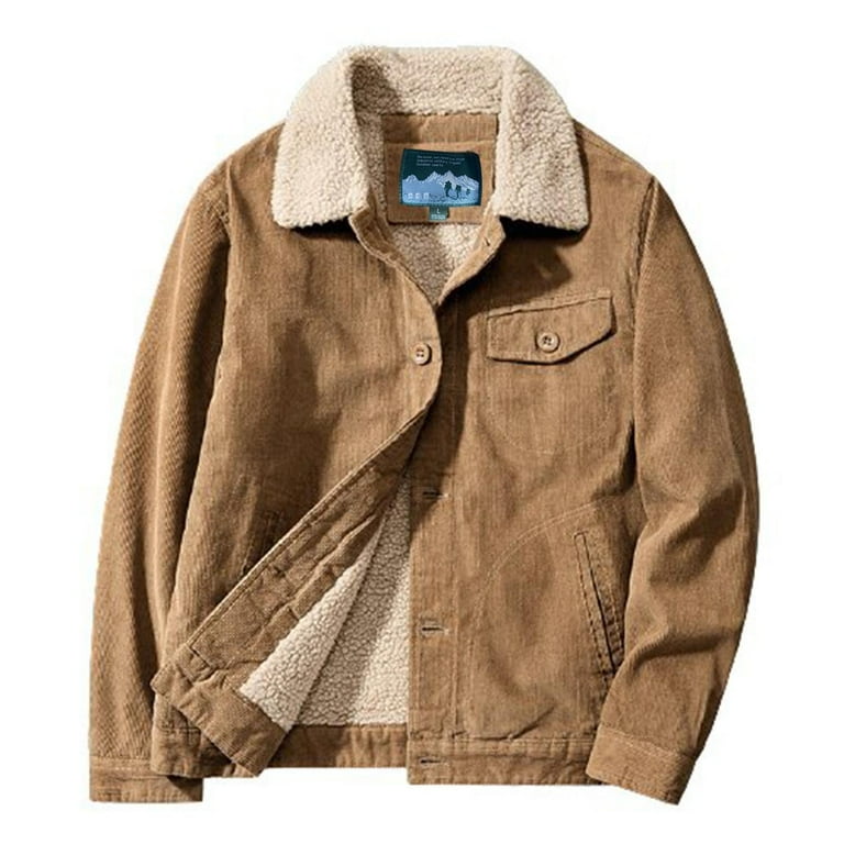 Odeerbi 2024 Casual Outwear Jackets for Men Winter Thickened