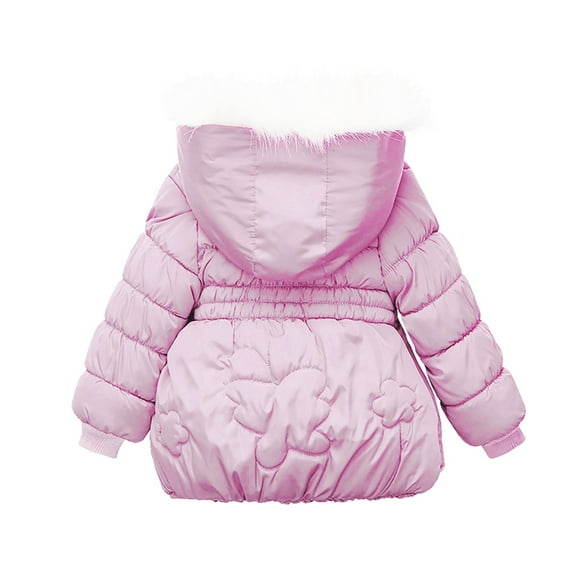 Odeerbi 2025 Children Kids Girls Winter Windproof Coat Hooded Coats Jacket Zip Thick Warm Snow Hoodie Outwear