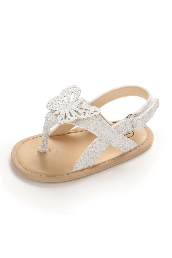 2025 Babies First Walkers Infant Baby Girls Sandals Shoes Butterfly Causal Summer Newborn Flat Soft Shoes