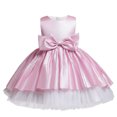 thumbnail image 1 of Odeerbi 2025 Girls Baby Long Skirt Solid Princess Bowknot Performance Dress Skirt Dress, 1 of 4