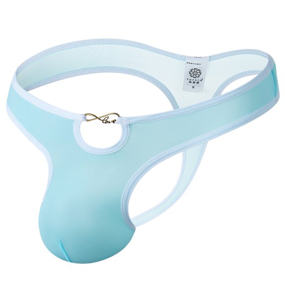 Odeerbi 2025 Ice Silk Thong Men's Silk Skate Silk Men's Thong Men's Erotic Panties Purple