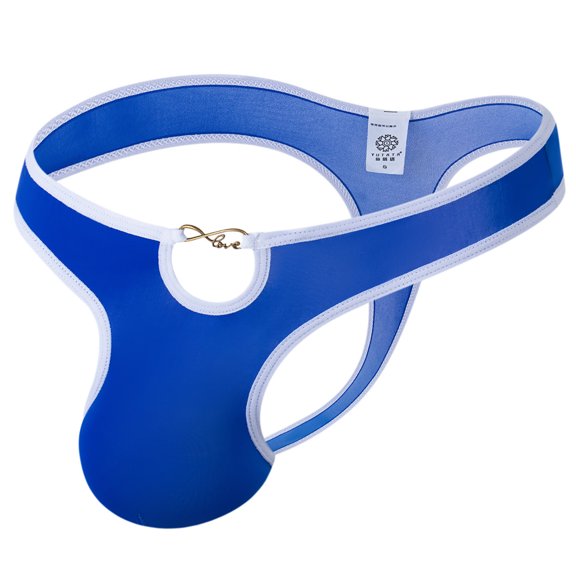 Odeerbi 2025 Ice Silk Thong Men's Silk Skate Silk Men's Thong Men's Erotic Panties Purple