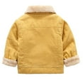 thumbnail image 1 of Odeerbi 2025 Kids Baby Girls Boys Winter Solid Corduroy Plus Velvet Thickening Coat Cloak Jacket Thick Warm Outerwear Clothes, 1 of 6