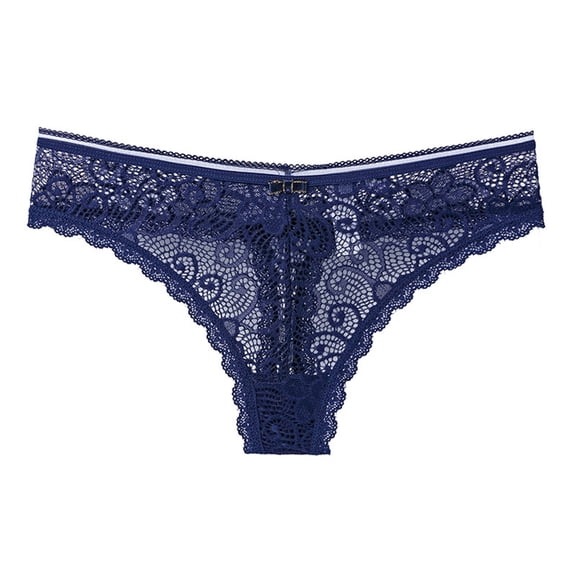 Odeerbi Lace Briefs See Through Panties Women Lace Underwear Lingerie Thongs Panties Ladies Hollow Out Underwear Underpants Red