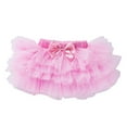 thumbnail image 1 of Odeerbi 2025 Toddler Girl Skirt Baby Cute Rainbow Net Yarn Bow Princess Pettiskirt Multi-color Skirt, 1 of 9