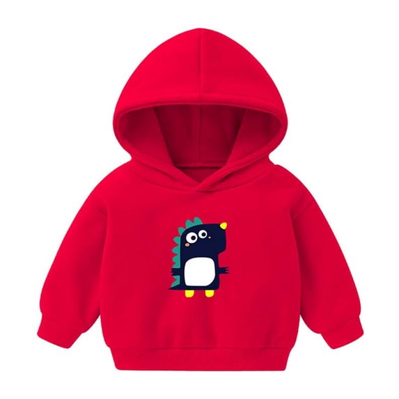 Odeerbi 2025 Winter Kids Hoodies Boys Girls Hoody Children Cartoon Pullover Outerwear