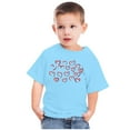 thumbnail image 1 of Odeerbi 3-10Y Kids Boys Girls Valentine's Day Cotton T-shirt Toddler Fashion Cute Round Neck Print Tee Short Sleeve Tops Baby Clothes Blue, 1 of 5