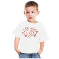 thumbnail image 1 of Odeerbi 3-10Y Toddler Boys Girls Valentine's Day Cotton T-shirt Kids Fashion Cute Round Neck Print Tee Short Sleeve Tops Baby Clothes White, 1 of 5