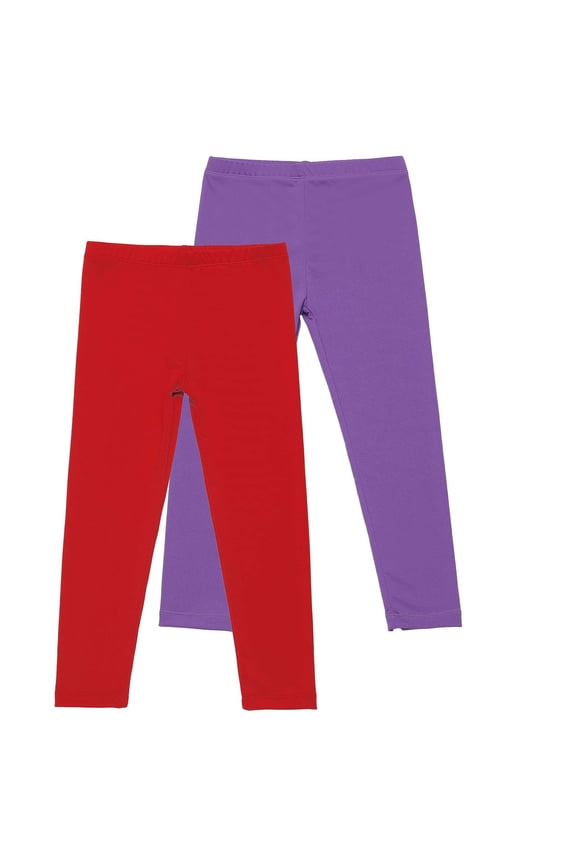 3-12 Years Kids Girls 2 PCS Leggings Stretchy Tights Lycra Compression Pants Comfortable Softness Breathable Pantyhose