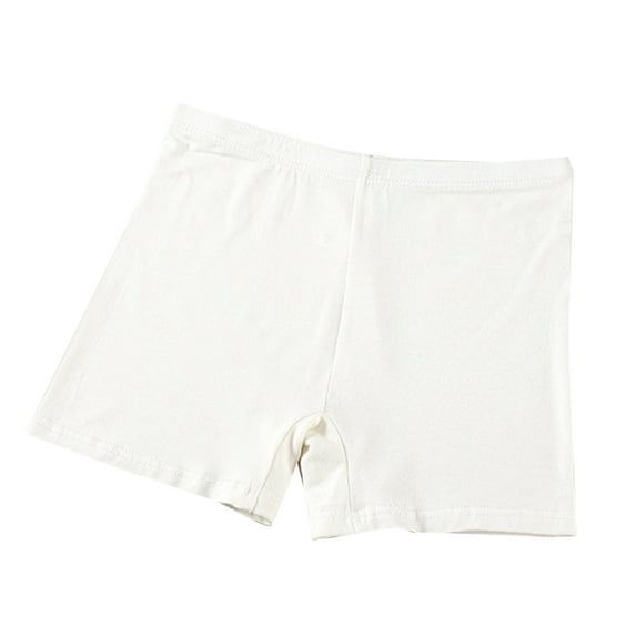 Odeerbi 3-12 Years Toddler Girls Modal Bike Shorts High Waisted Safety Under Dress Slip Shorts Yoga Dance Shorts Solid Color Cotton Casual Pants