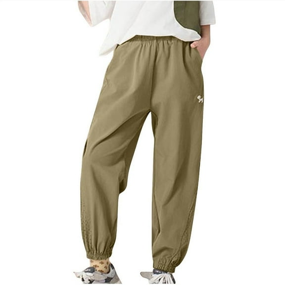 Odeerbi 3-13 Years Kids Boys Cargo Pants Athletic Sports Jogger Pants Loose Casual Comfortable Work Pants with Pockets