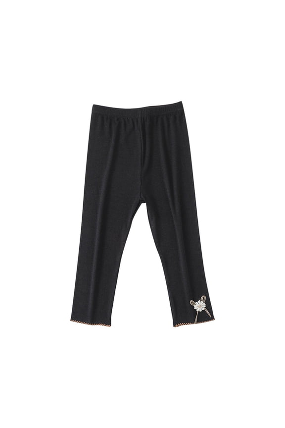 3-13 Years Toddler Girls Modal Leggings Stretchy Tights Capris Compression Pants Summer Solid Color Elastic Casual Sports Pajama Pantyhose