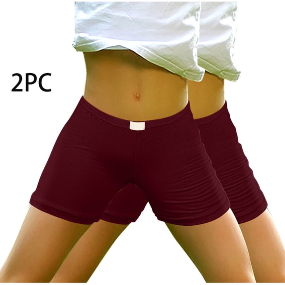 Odeerbi 3-14 Years Kids Girls 2 PCS Cotton Bike Shorts Summer Safety Under Dress Slip Shorts Lace Yoga Dance Shorts Solid Color Elastic Waist Short