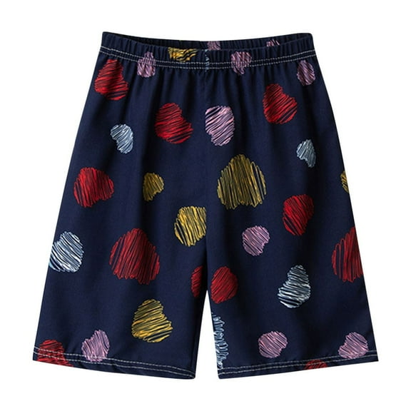 Odeerbi 3-14 Years Toddler Boys Girls Summer Shorts Hawaiian Tropical Print Quick Dry Swim Trunks Beach Board Shorts Casual Adjustable Waist Sports Swim Shorts