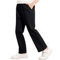 thumbnail image 1 of Odeerbi 3-17 Years Kids Boys Formal Suit Pants Cotton Dress Pants Uniforms Pants Spring Summer Solid Color Full Length Pants, 1 of 9