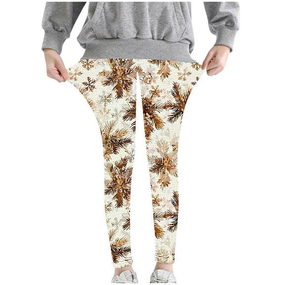 Odeerbi 3-8 Years Toddler Girls Floral Leggings Stretchy Tights Compression Pants Soft Comfortable Ankle Length Pantyhose