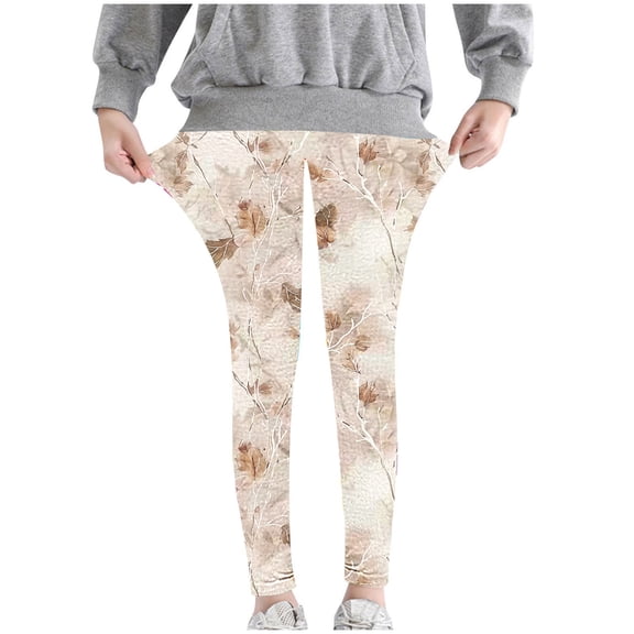 Odeerbi 3-8 Years Toddler Girls Floral Leggings Stretchy Tights Compression Pants Soft Comfortable Ankle Length Pantyhose