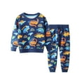 thumbnail image 1 of Odeerbi 3-9 Years Kids Boys Outfits Cotton Sweatsuits Dinosaur Crewneck Sweatshirts Sweatpants Two-piece Set Fashion Casual Long Sleeve Loungewear Set Kids Boys Clothes, 1 of 2