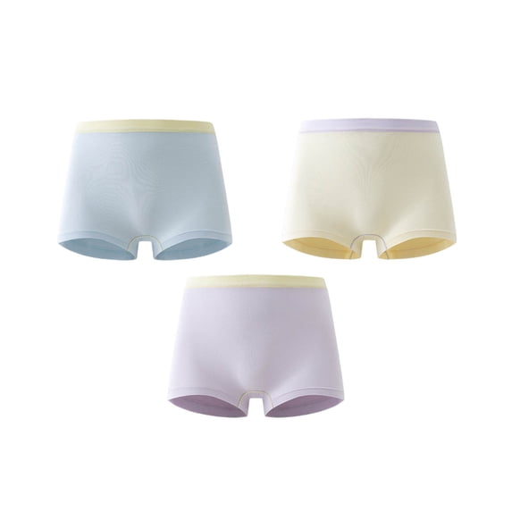 DOZINSIX 3 Pack Toddler Kids Girls Cotton Underwear Soft Breathable Boy Shorts Comfortable Boxer Briefs for 3-13 Years