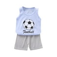 thumbnail image 1 of Odeerbi 3M-6Y Kids Boys Summer Outfits Cotton Tank Tops Shorts Two-piece Set Casual Sleeveless Top Elastic Waist Shorts Set Kids Boys Clothes, 1 of 3