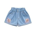 thumbnail image 1 of Odeerbi 4-13 Years Kids Girls Summer Denim Shorts Bow Jean Shorts Casual Outerwear Cowboy Short Pants, 1 of 7