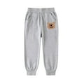 thumbnail image 1 of Odeerbi 4-14 Years Kids Boys Cotton Sweatpants Bear Print Workout Athletic Sports Jogger Pants Summer Elastic Waist Joggers, 1 of 5