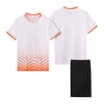 thumbnail image 1 of Odeerbi 4-14 Years Kids Boys Summer Athletics Outfits Quick Drying Sports Running Tops Shorts Set Casual Breathable Gradient Short Sleeve Top Shorts Kids Boys Clothes, 1 of 5