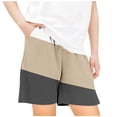 thumbnail image 1 of Odeerbi 5-14 Years Kids Boys Girls Summer Shorts Hawaiian Color Block Quick Dry Swim Trunks Beach Board Shorts Elastic Waistband Casual Loose Shorts with Pocket, 1 of 5
