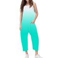 thumbnail image 1 of Odeerbi 5-14 Years Kids Girls Summer Jumpsuit Gradient Camisole Romper Casual Overalls Bib Overall Pantss with Pockets, 1 of 6