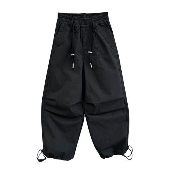 Odeerbi 5-15 Years Kids Boys Cargo Pants Athletic Sports Wide Leg Pants Loose Casual Work Pants with Pocket