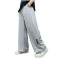 thumbnail image 1 of Odeerbi 5-15 Years Kids Boys Ice Silk Sweatpants Summer Workout Athletic Sports Wide Leg Pants Elastic Waist Loose Joggers, 1 of 5