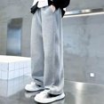 thumbnail image 1 of Odeerbi 5-15 Years Teen Boys Workout Athletic Sports Pants Cotton Wide Leg Pants Casual Loose Straight Pants, 1 of 7
