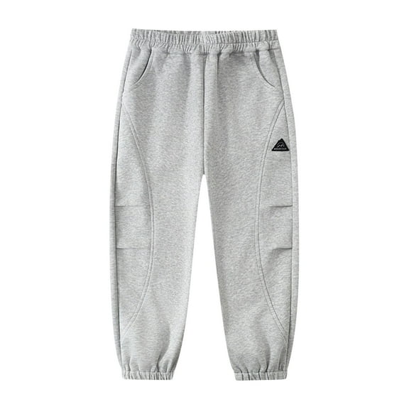 Odeerbi 5-18 Years Kids Boys Girls Cotton Sweatpants Workout Athletic Sports Jogger Pants Spring Summer Elastic Waist Joggers