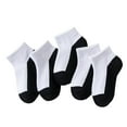 thumbnail image 1 of Odeerbi 5 PCS Cotton Ankle Socks for Toddler Boys Girls Color Block Cute Soft Crew Socks Student Children's Solid Color Short Socks Sports Socks, 1 of 4