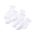 thumbnail image 1 of Odeerbi 5 PCS Mid-Calf Cotton Socks for Kids Boys Girls Cute Soft Crew Socks Student Children's Solid Color Mid Length Tube Socks Sports Socks, 1 of 4