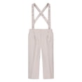 thumbnail image 1 of Odeerbi 6M-10Y Toddler Boys Formal Suit Pants Uniforms Detachable Overall Pants Cute Solid Color Casual School Uniform Straps Trousers, 1 of 5