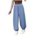 thumbnail image 1 of Odeerbi 6M-13Y Kids Girls Cotton Sweatpants Workout Athletic Sports Jogger Pants Summer Breathable Joggers, 1 of 4