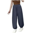 thumbnail image 1 of Odeerbi 6M-13Y Toddler Girls Cotton Sweatpants Workout Athletic Sports Jogger Pants Summer Breathable Joggers, 1 of 4