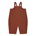 thumbnail image 1 of Odeerbi 6M-4Y Toddler Boys Girls Bib Overall Bermuda Shorts Corduroy Jumpsuit Camisole Romper Solid Color Summer Split Overalls, 1 of 4
