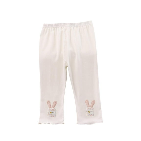 Odeerbi 6M-4Y Toddler Boys Girls Cotton Leggings Stretchy Tights Compression Cropped Pants Summer Casual Pantyhose