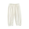 thumbnail image 1 of Odeerbi 6M-4Y Toddler Boys Girls Ice Silk Cropped Pants Summer Casual Lantern Pants Solid Color Breathable Pants, 1 of 5